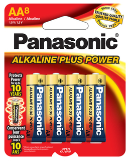 Panasonic AA Alkaline 8 Pack - Carded - AM3PA8B Product Image